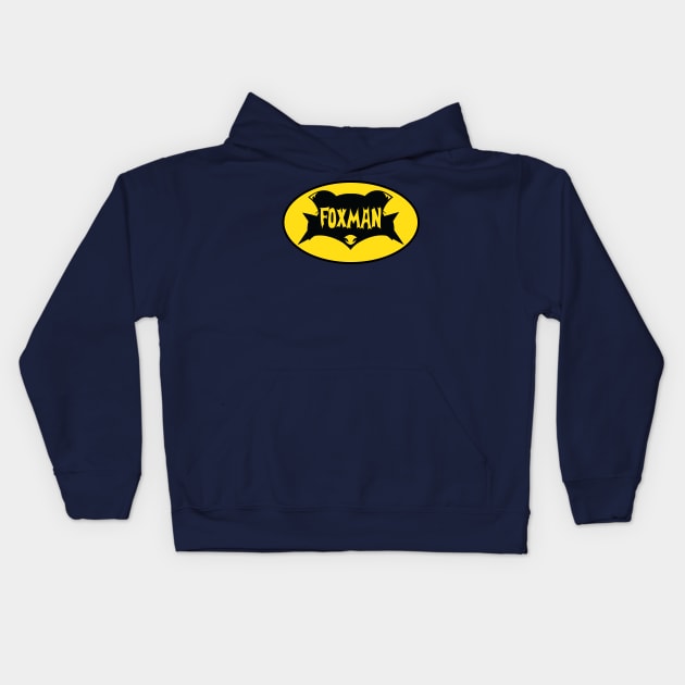 Foxman Kids Hoodie by RadzInk